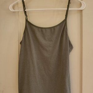 🏷= $1 XL Dark Sage Green/Grey Tank Top